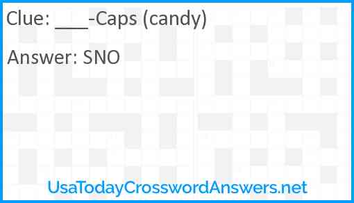 ___-Caps (candy) Answer