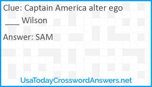 Captain America alter ego ___ Wilson Answer
