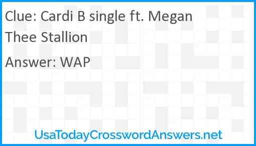 Cardi B single ft. Megan Thee Stallion Answer
