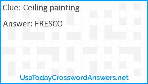 Ceiling painting Answer