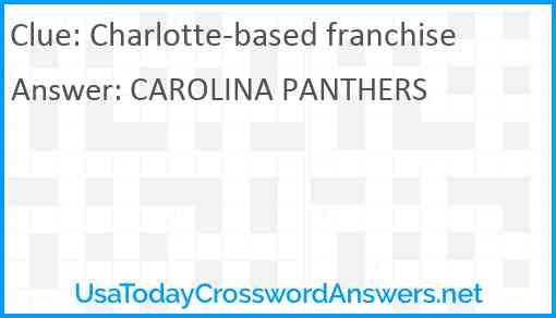 Charlotte-based franchise Answer