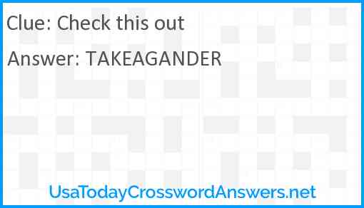 Check this out! Answer