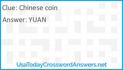 Chinese coin Answer