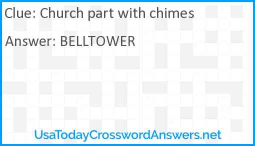 Church part with chimes Answer