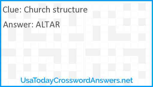 Church structure Answer