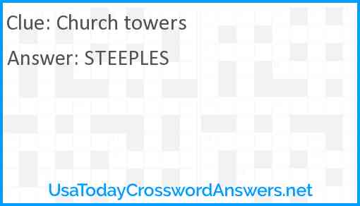 Church towers Answer