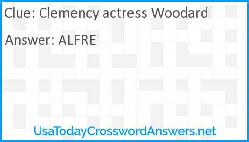 Clemency actress Woodard Answer