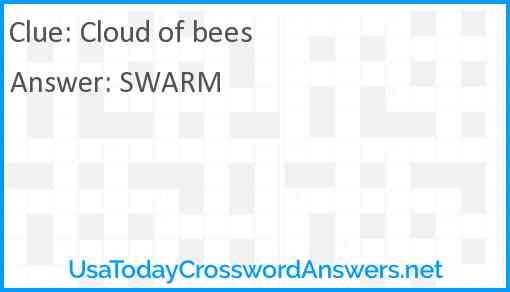 Cloud of bees Answer