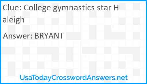 College gymnastics star Haleigh Answer