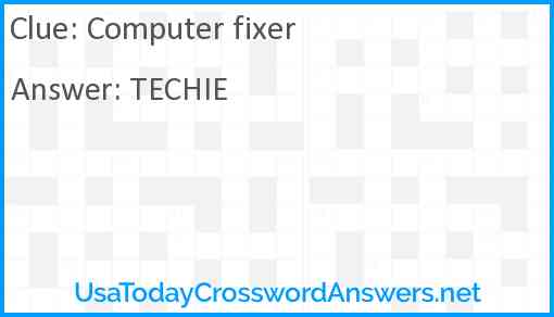 Computer fixer Answer