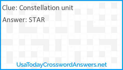 Constellation unit Answer
