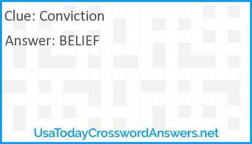 Conviction Answer