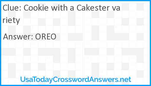 Cookie with a Cakester variety Answer