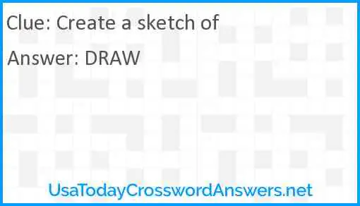 Create a sketch of Answer