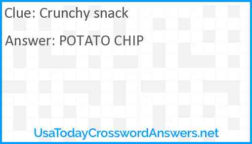 Crunchy snack Answer