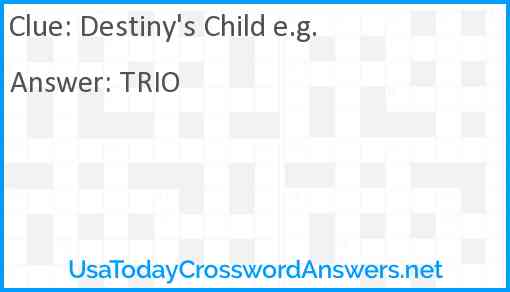 Destiny's Child e.g. Answer
