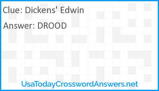 Dickens' Edwin Answer