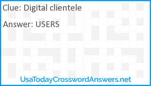 Digital clientele Answer