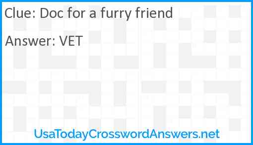 Doc for a furry friend Answer