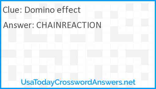 Domino effect Answer