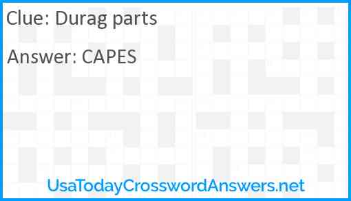Durag parts Answer