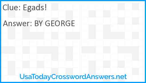 Egads! Answer