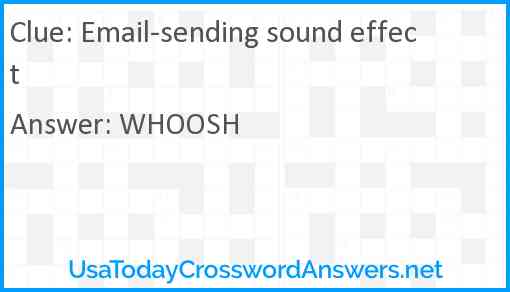 Email-sending sound effect Answer