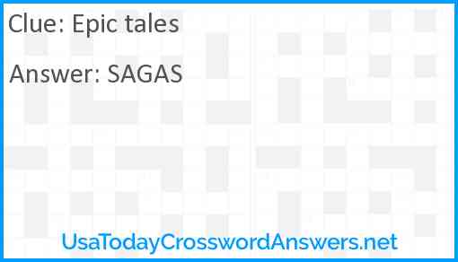Epic tales Answer