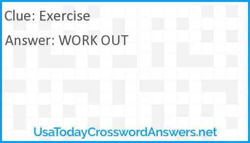 Exercise Answer