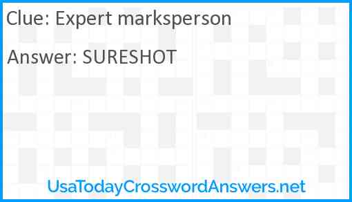 Expert marksperson Answer