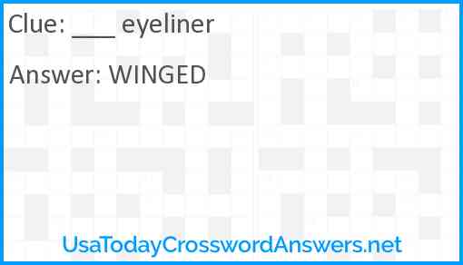 ___ eyeliner Answer
