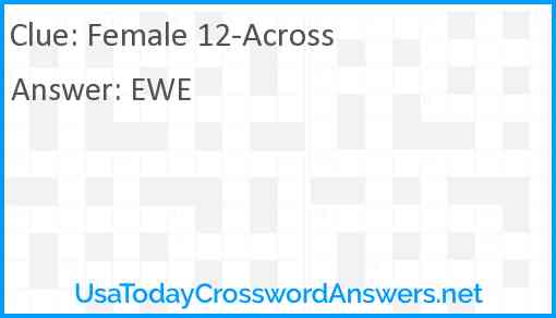Female 12-Across Answer