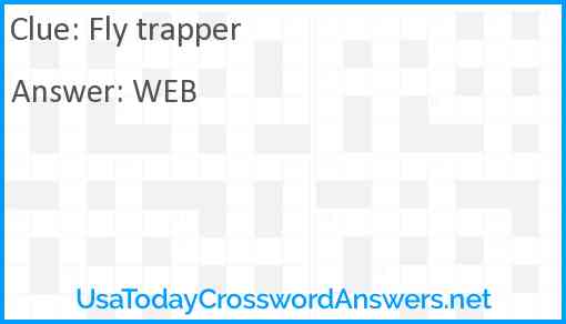 Fly trapper Answer