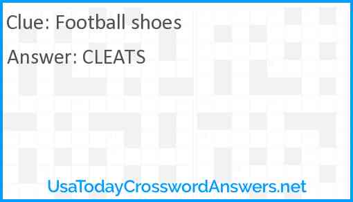 Football shoes Answer