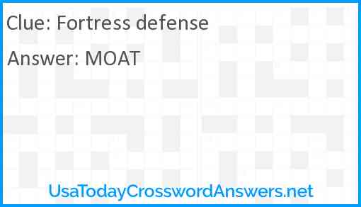 Fortress defense Answer