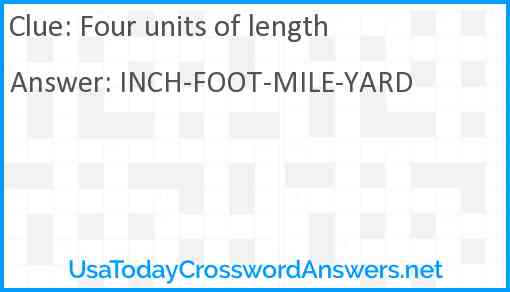 Four units of length Answer
