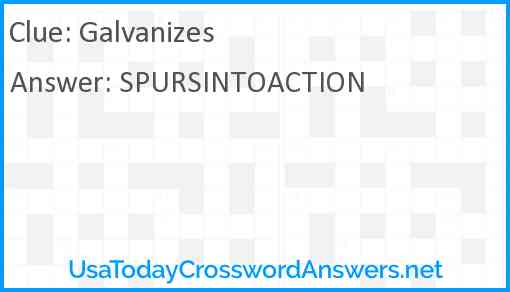 Galvanizes Answer