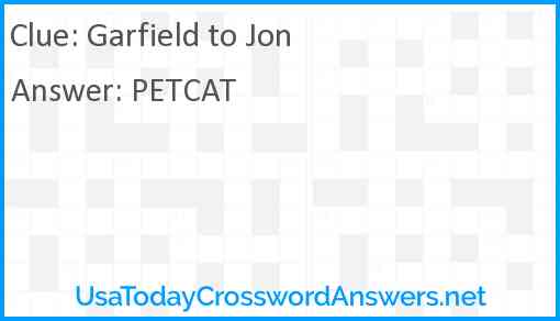 Garfield to Jon Answer