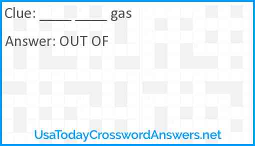 ____ ____ gas Answer