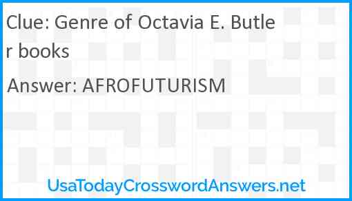 Genre of Octavia E. Butler books Answer