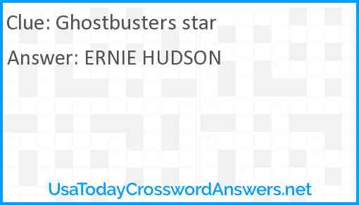 Ghostbusters star Answer