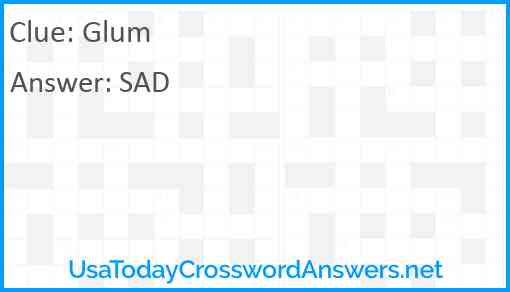Glum Answer
