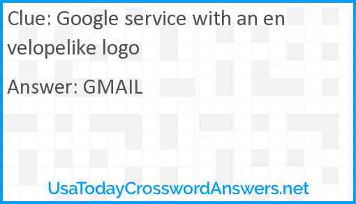 Google service with an envelopelike logo Answer
