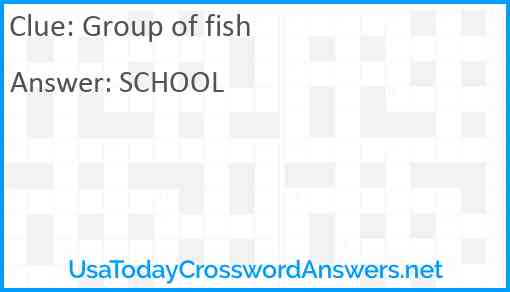 Group of fish Answer