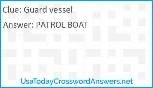 Guard vessel Answer