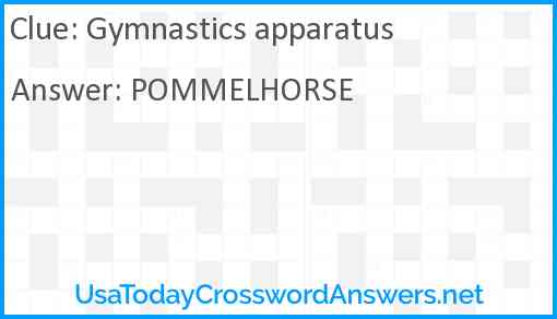 Gymnastics apparatus Answer