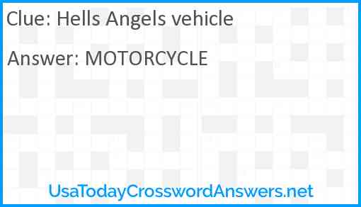 Hells Angels vehicle Answer