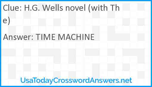 H.G. Wells novel (with The) Answer