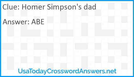Homer Simpson's dad Answer