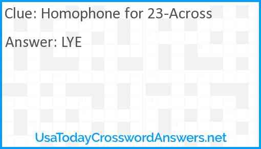 Homophone for 23-Across Answer